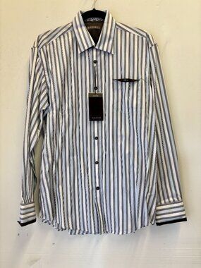 Zagiri Almost Paradise White Striped Shirt